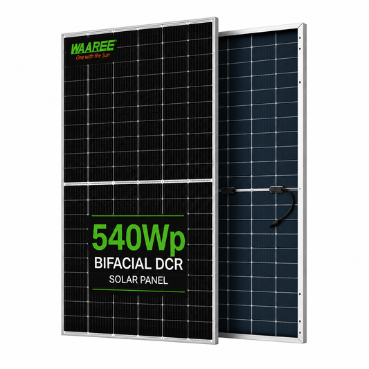 Waaree 540Wp Bifacial DCR Solar Panel