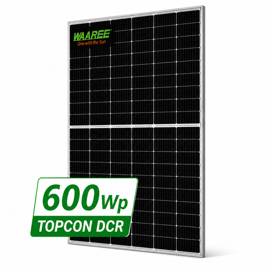 Waaree 600Wp N-type TOPCon DCR Solar Panel