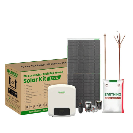 Waaree Radiance Lite 3kW On-Grid Solar Kit (1-Phase) | 590–615Wp Panels